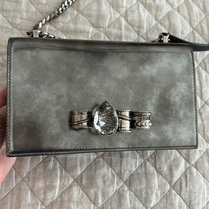 Alexander McQueen Metallic Clutch Bag